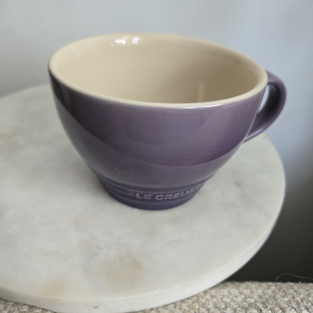 Le Creuset Lavender and Cream Cup
